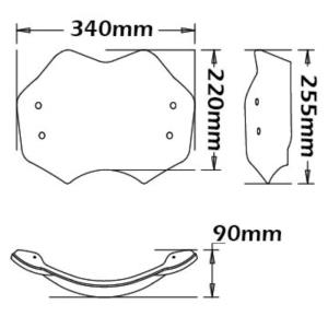 Parabrisas bajo BMW r 1200 r nine-t 15-20 Â· 2